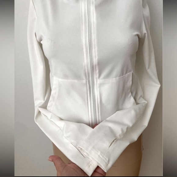 SHEIN white full zip hoodie - Picture 4 of 4